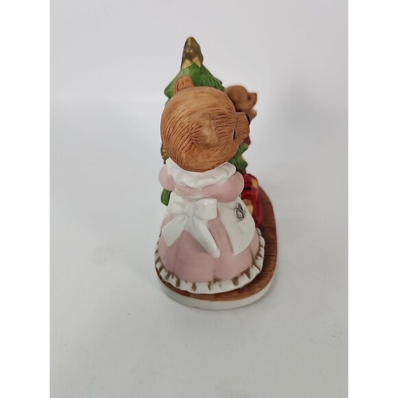 HOMCO Mama Bear with Baby Bear and Christmas Tree #5114 Holiday Figurine - Picture 5 of 11
